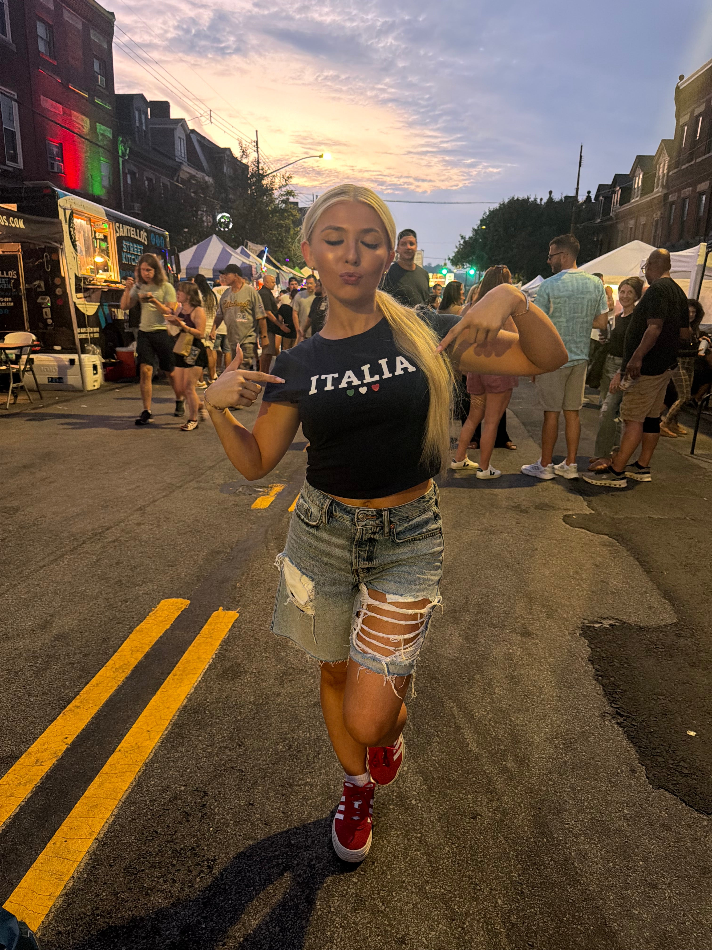 Italia Heart Bby Tee