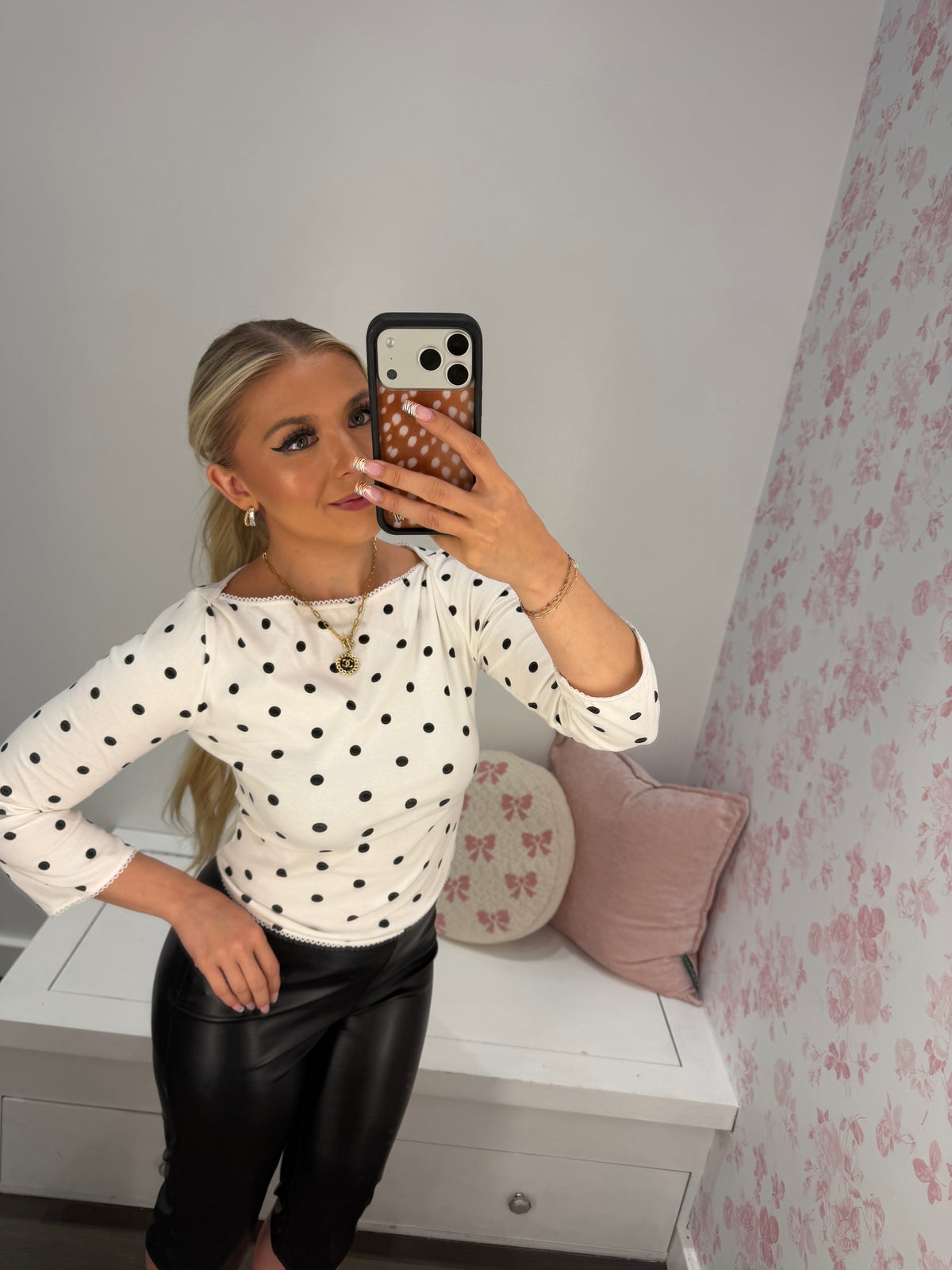 Radiate Polka Dots Top