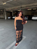 Mighty Oaks Black Lace Dress