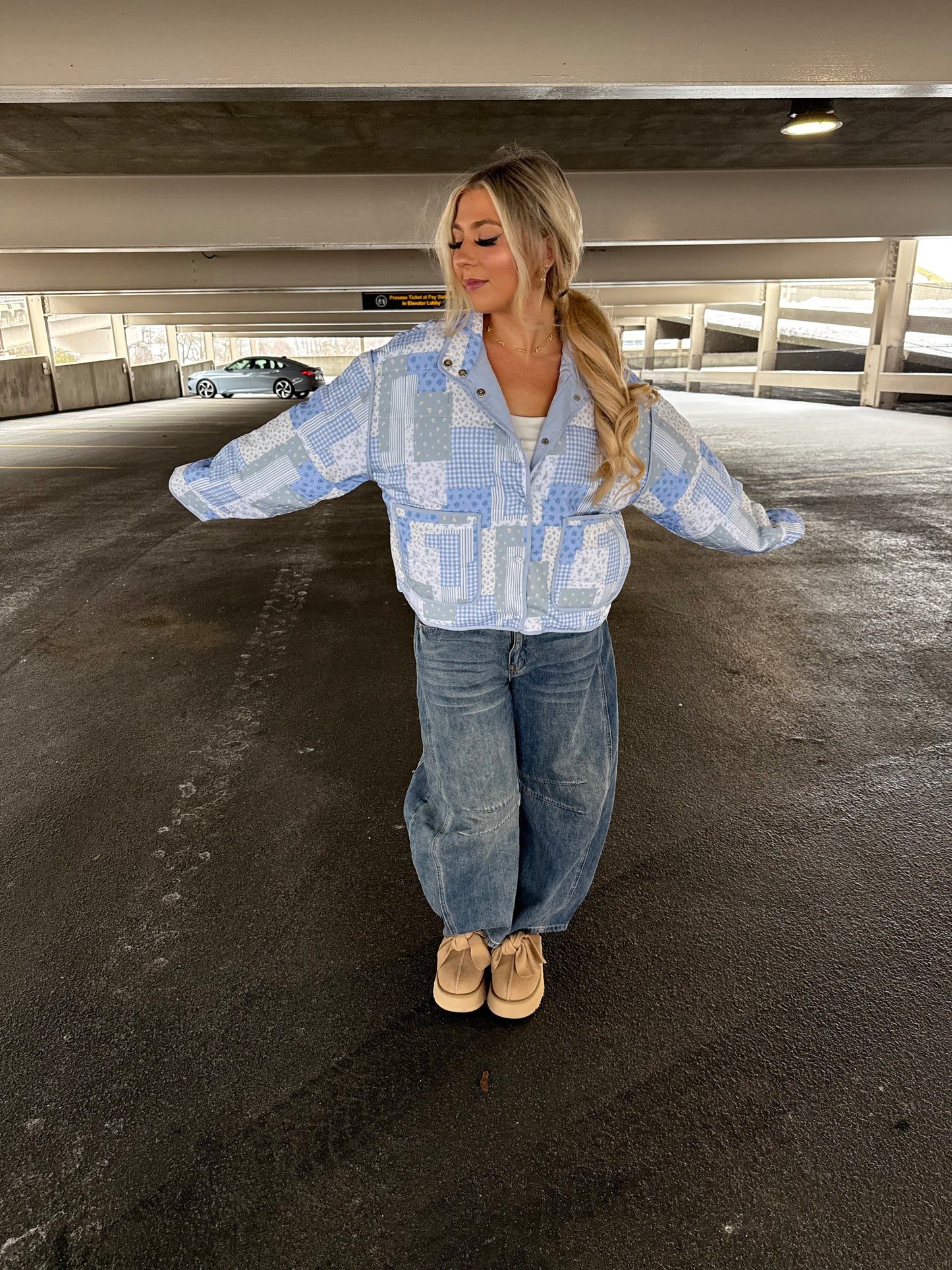 Patchwork Blues Puffer