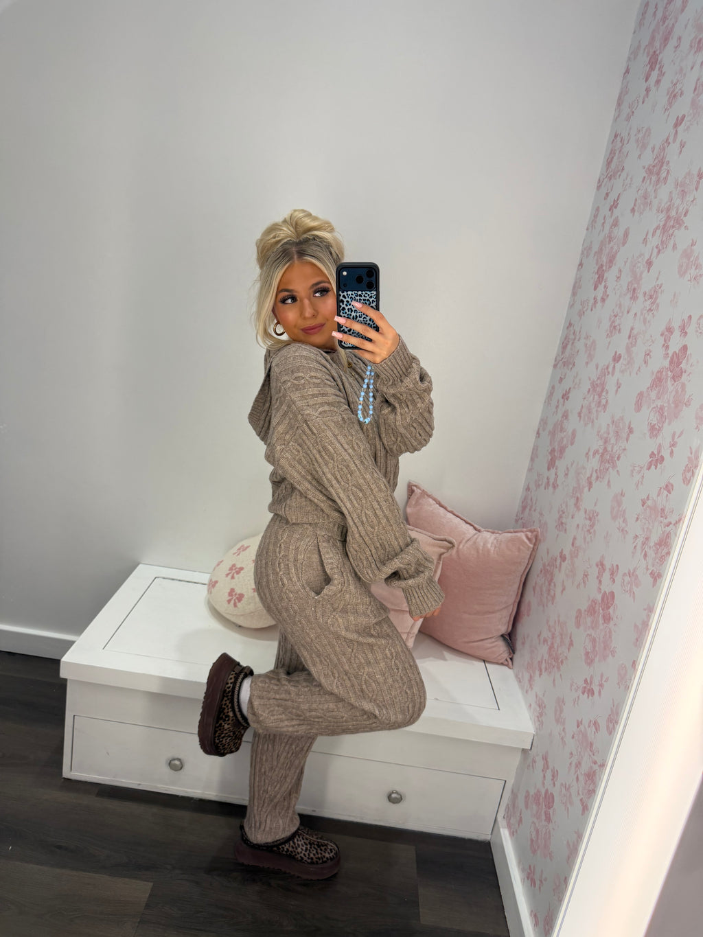 Alo Vera Sweater Set in Taupe SOLD TOGETHER