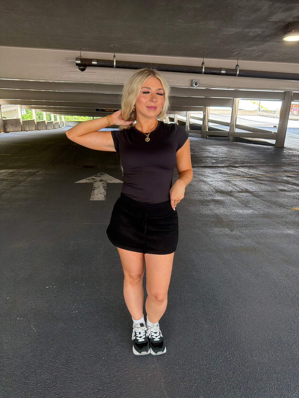 Grounded Sweatskirt in Black