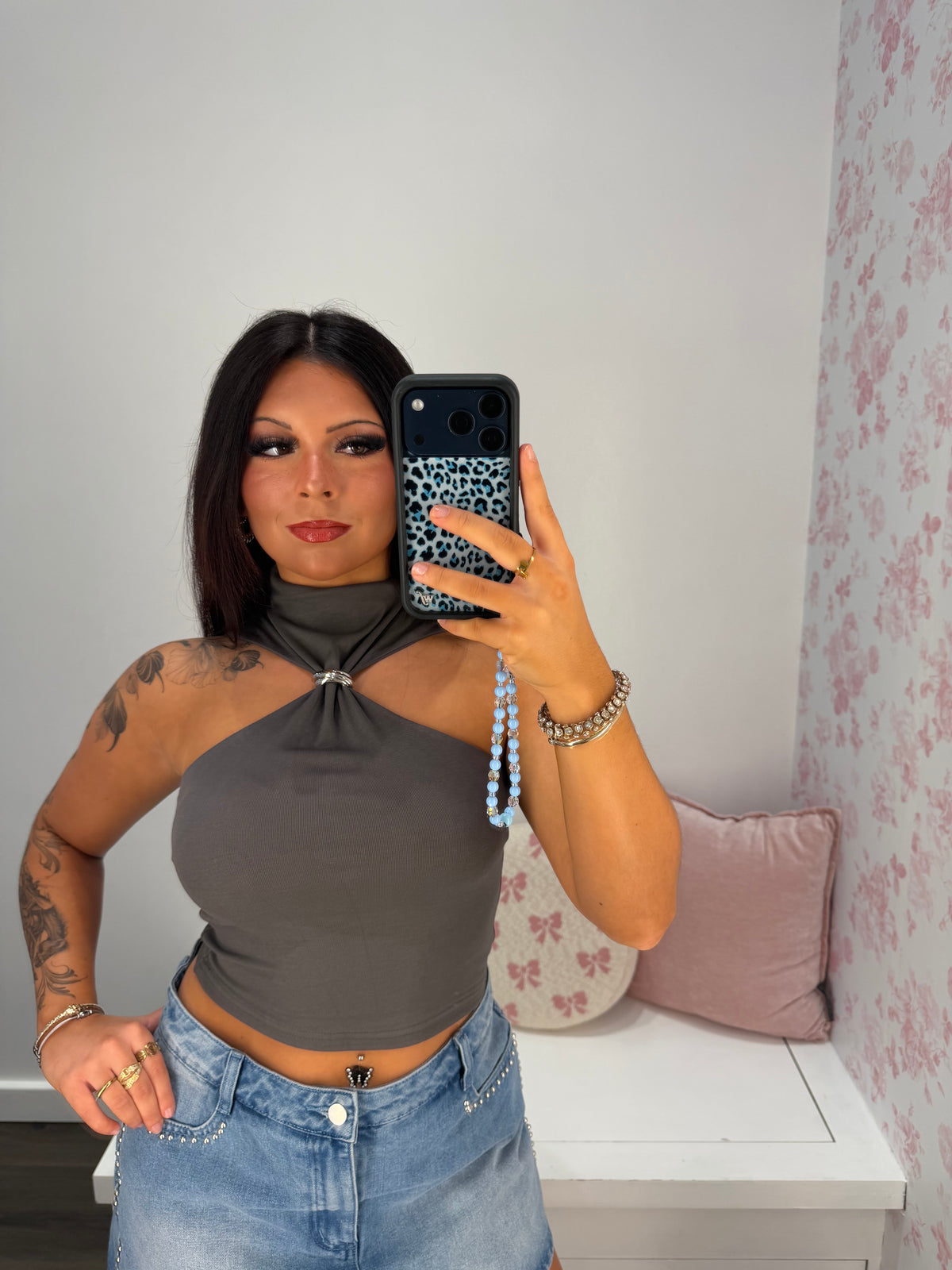 Heavenly Halter Ring Top