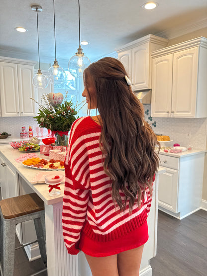February Feelings Stripe Sweater