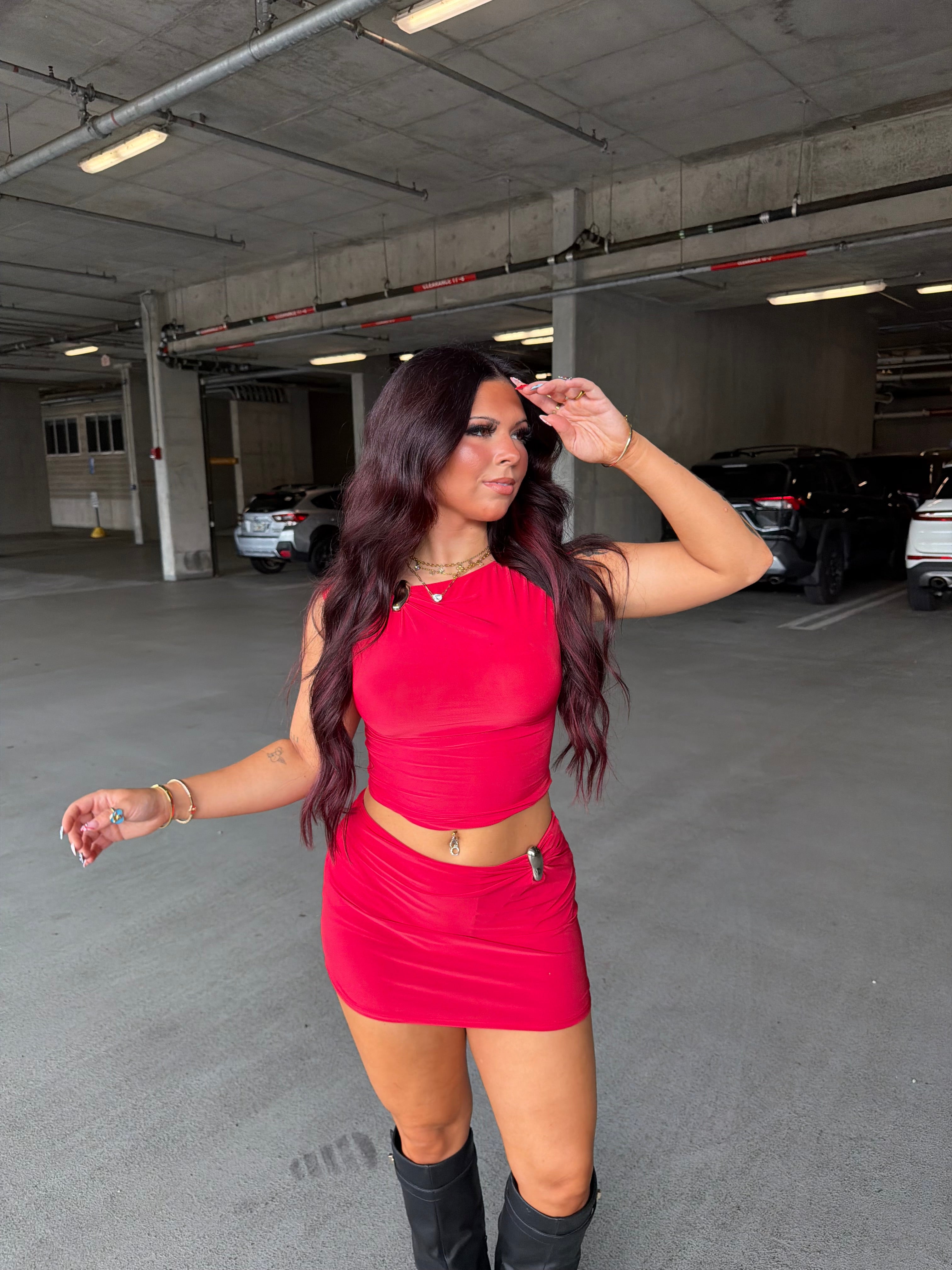 Banks Set (RED) Skirt