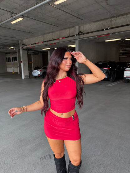 Banks Set (RED) Skirt