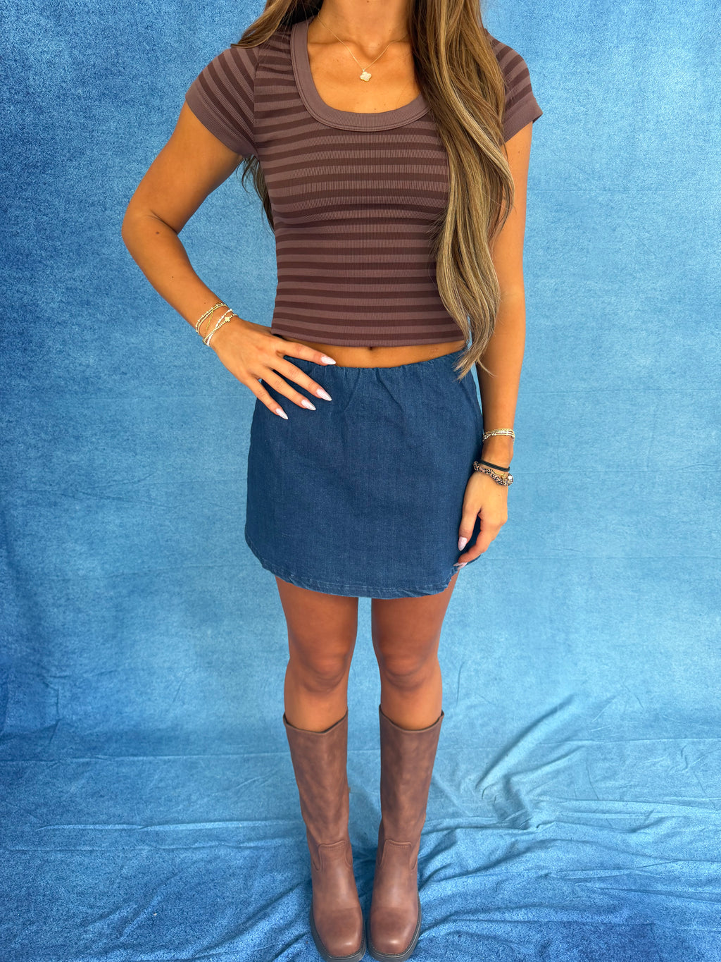 Sugar Scoop Tee in Espresso