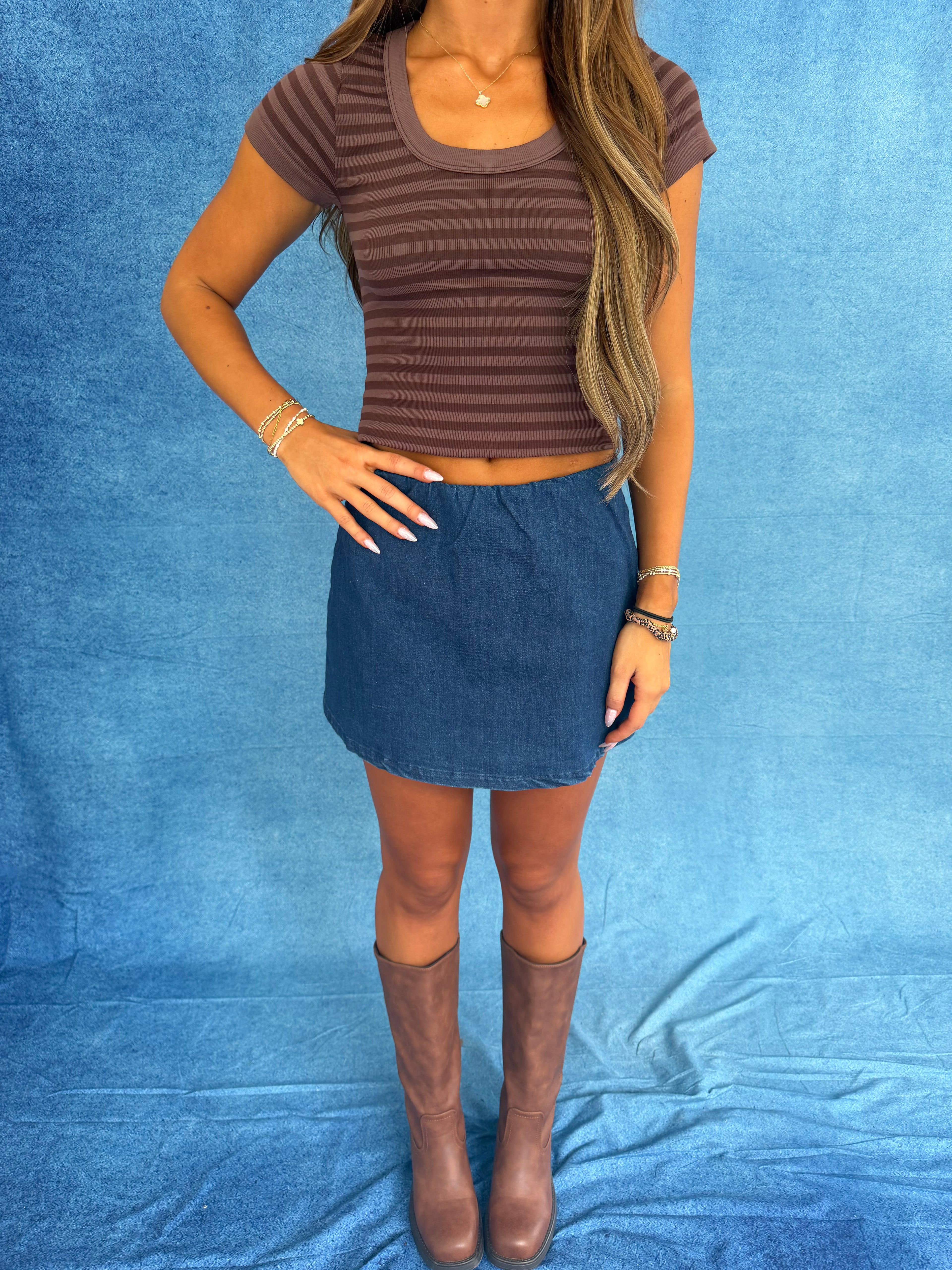 Command Classic Denim Dark Skirt