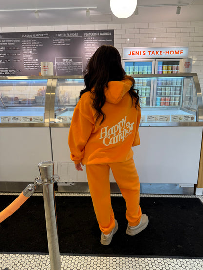 Happy Camp3r Puff Series Sweatpants in Orange