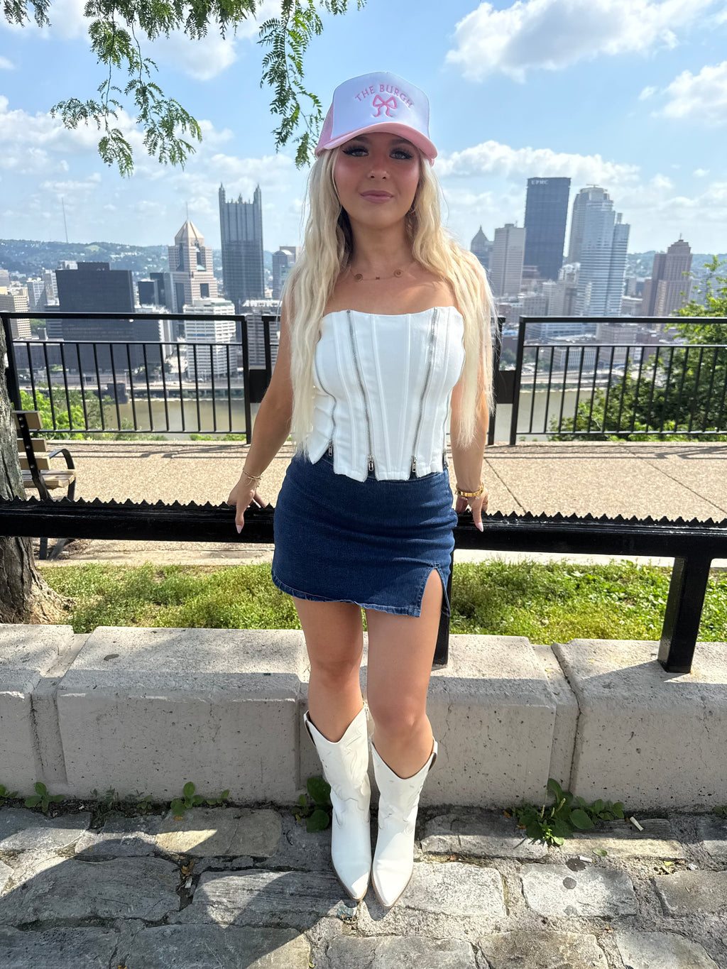 4x4xU Tube Top in White