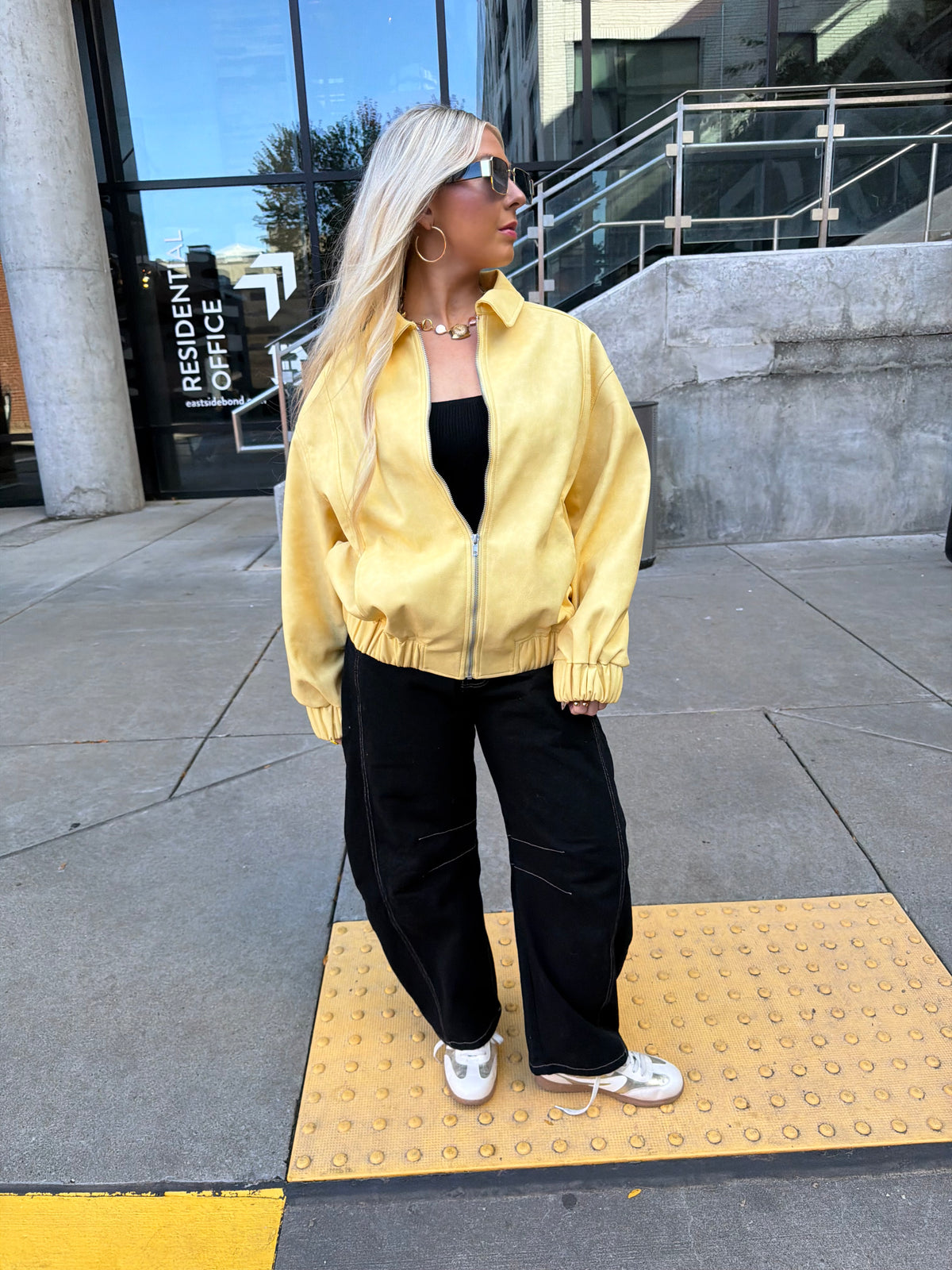 Butter Leather Bomber