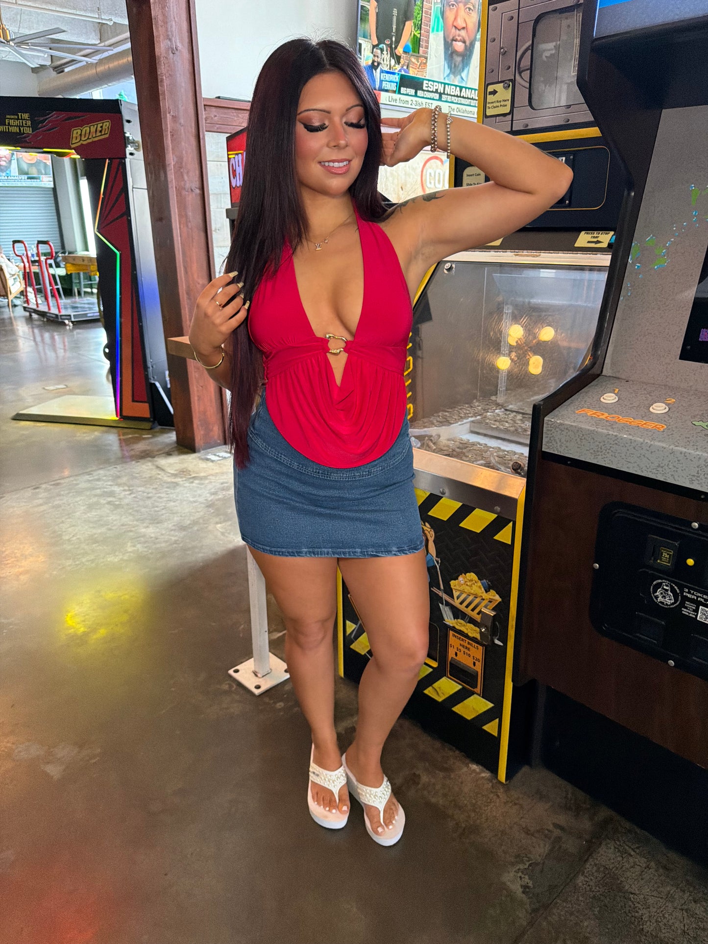 Nights Like These Tank in Red