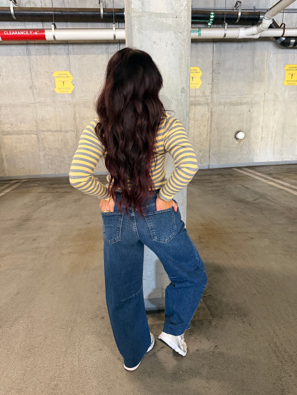 Brave Barrel Jean in Dark Wash