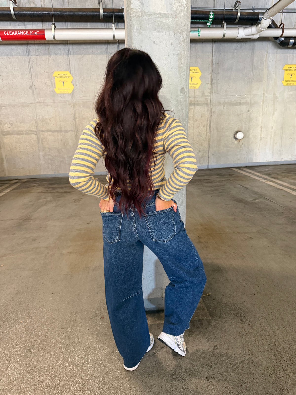 Brave Barrel Jean in Dark Wash