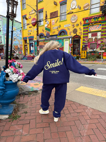 The Mayfair Group Smile It Looks Good Sweatshirt