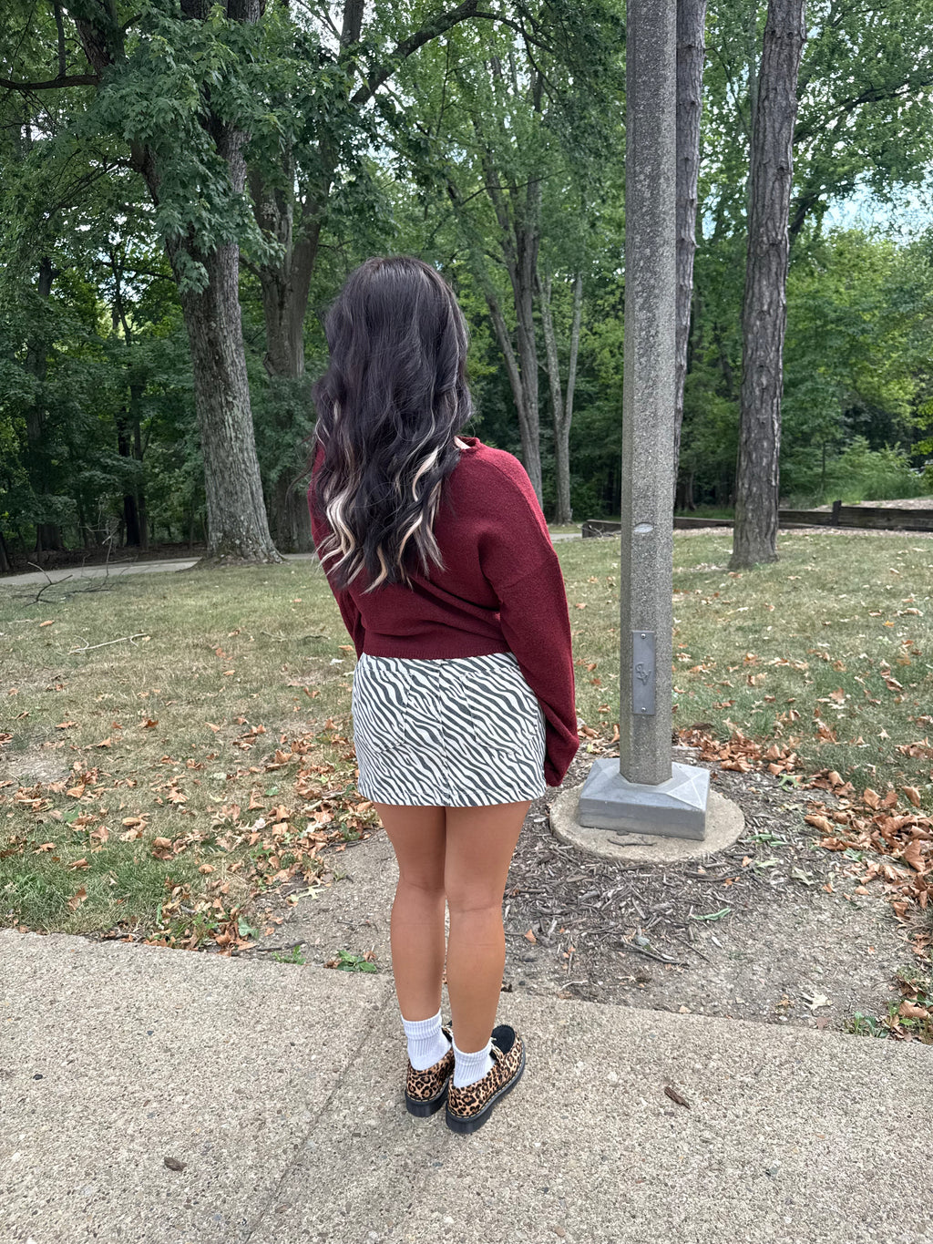 Zebra Cake Mini Skirt