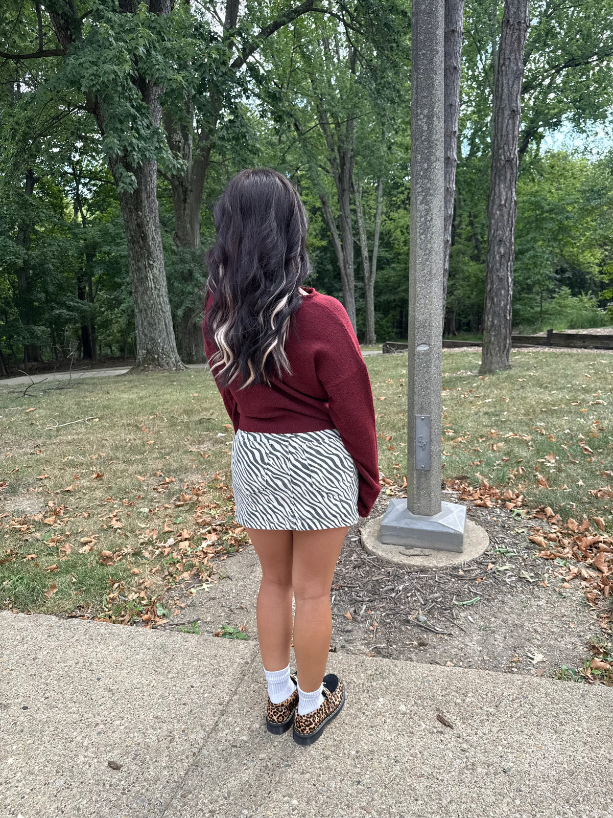 Zebra Cake Mini Skirt