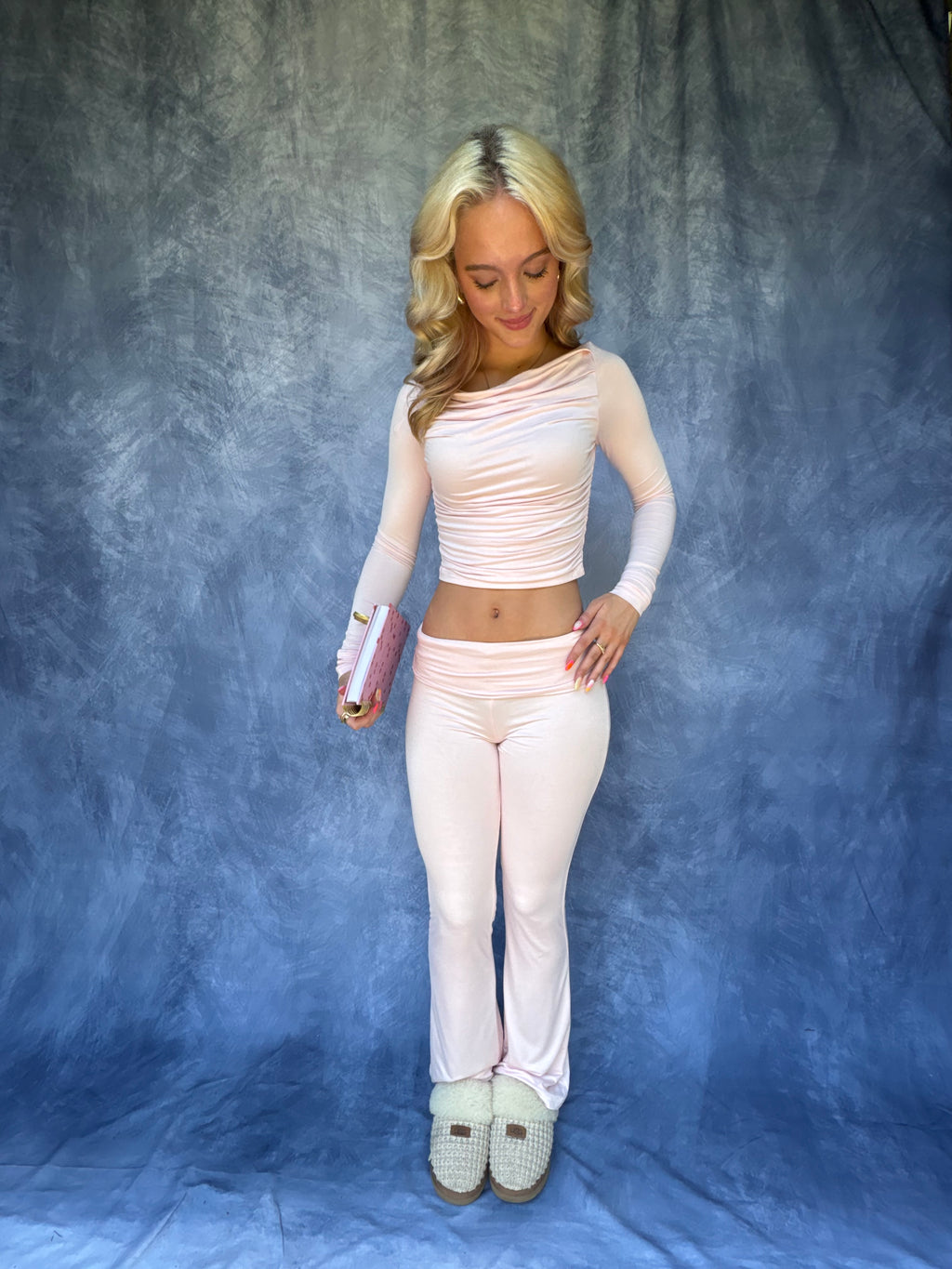 Say Less Set (PANTS) in Blush