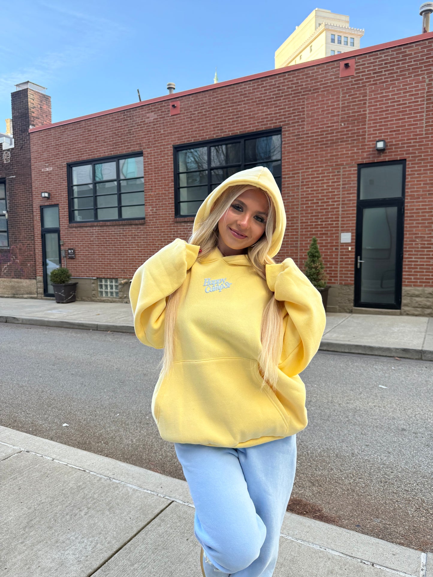 Happy Camp3r Puff Series Banana Hoodie