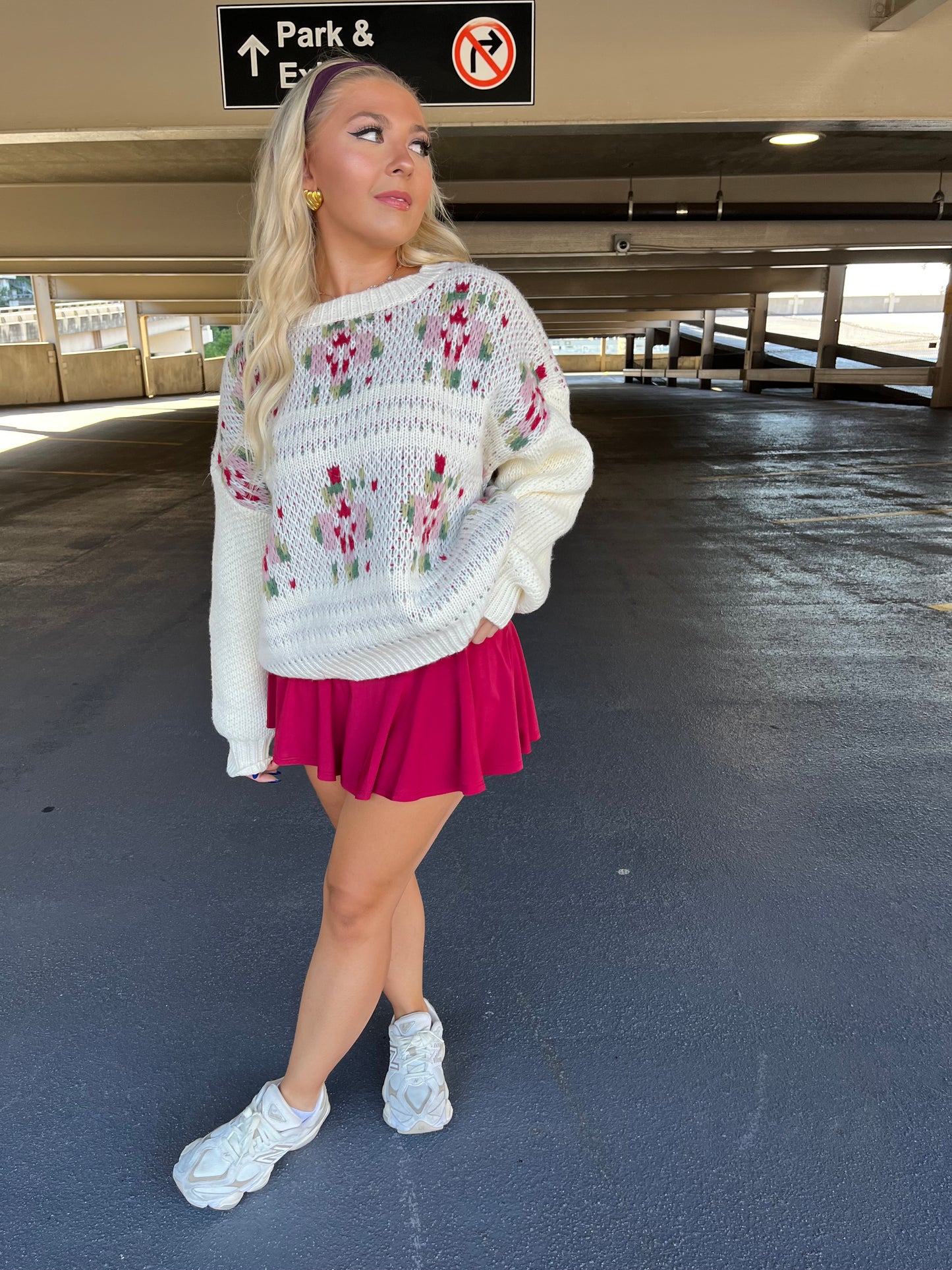 Mini Tennis Skort in Burgundy