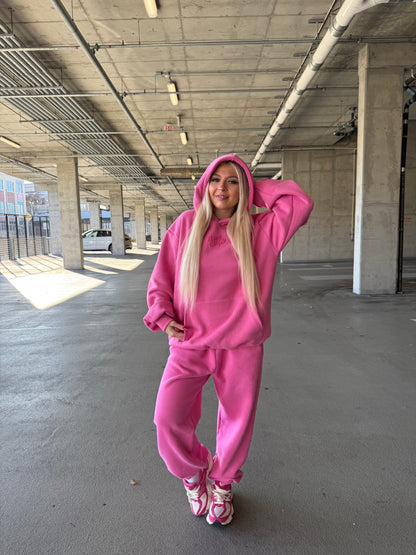 Happy Camp3r Puff Series Barbie Pink Hoodie