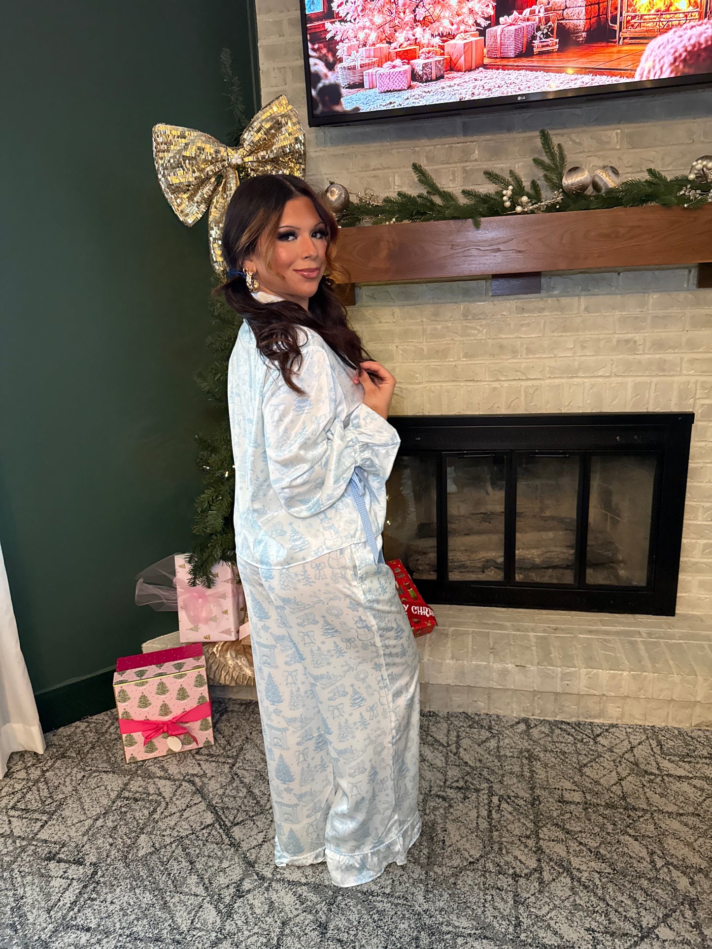 Blue Christmas Jammies (SOLD TOGETHER)