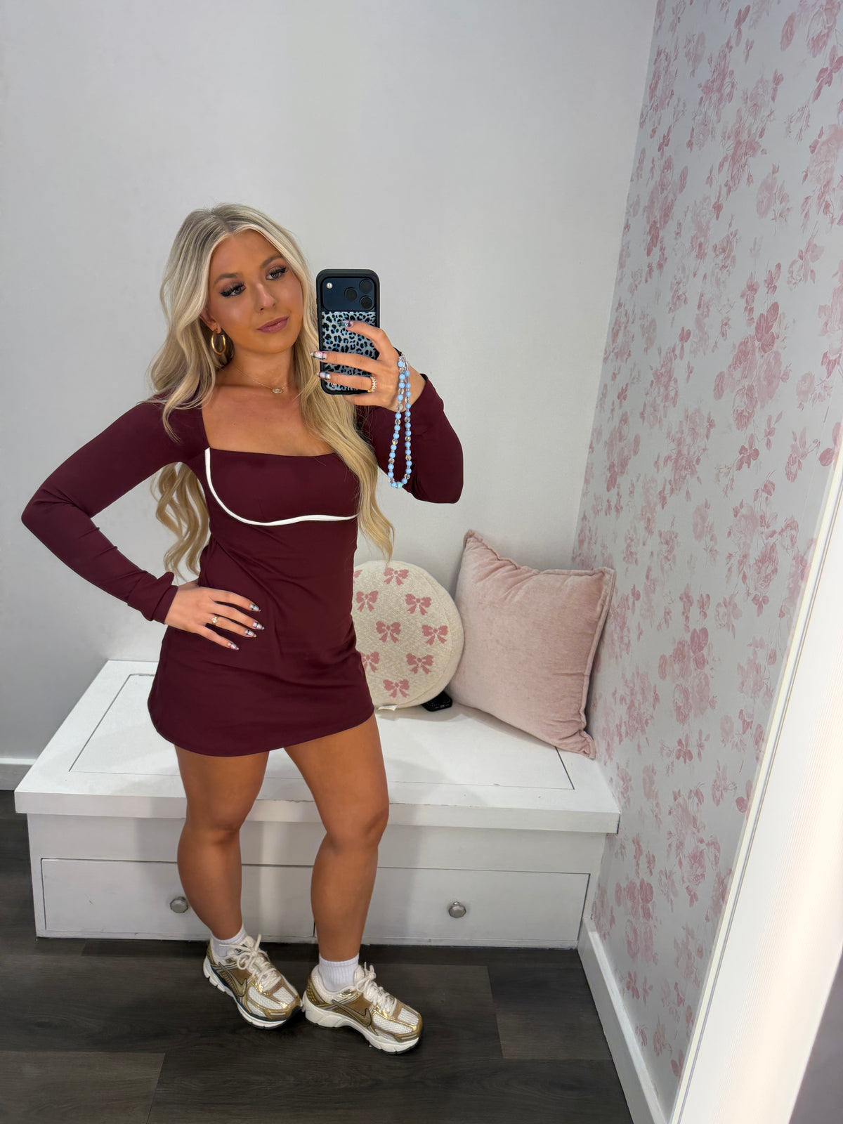 Burnt Burgundy Dress