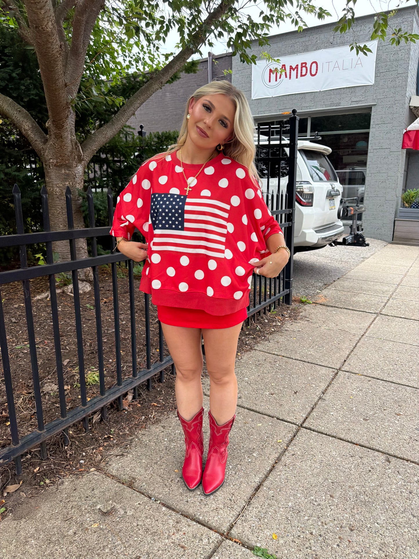 Patriotic Polka Tee