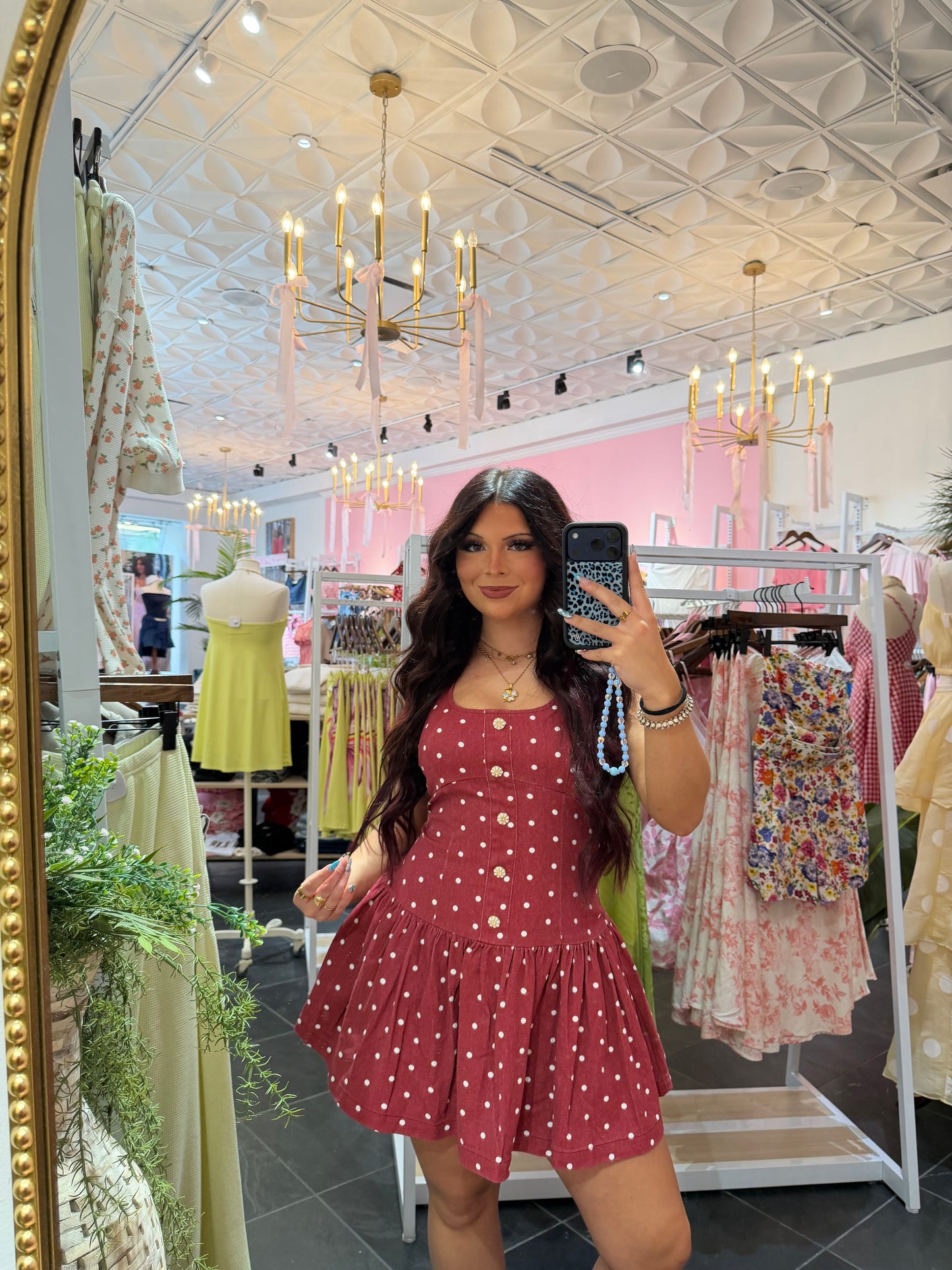 So Fab! Dress in Deep Red