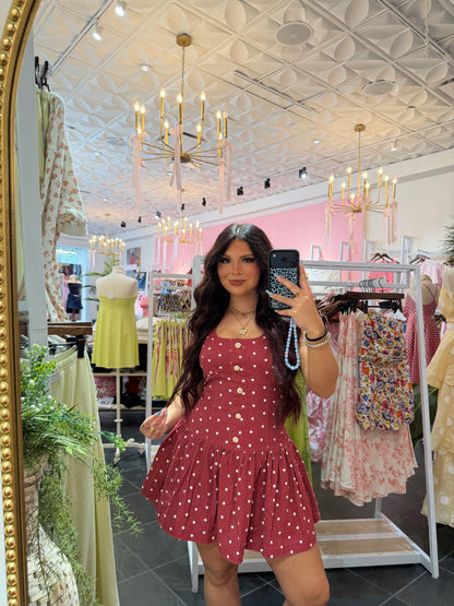 So Fab! Dress in Deep Red