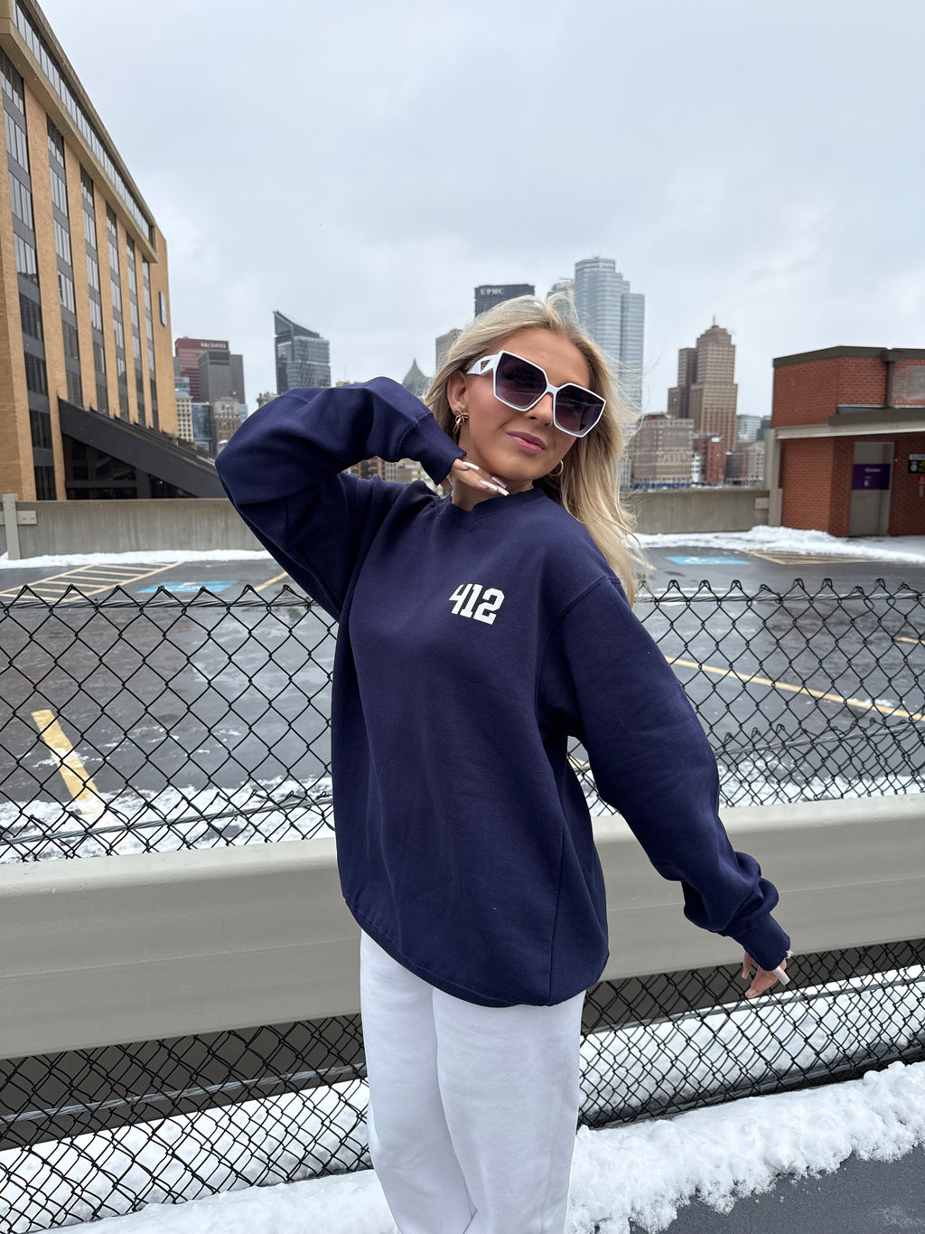412, W/ Love PGH in Navy