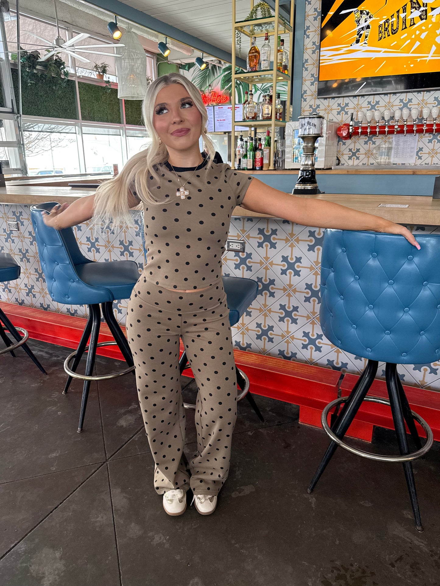 Hazel Eyes Polka Set (TOP)