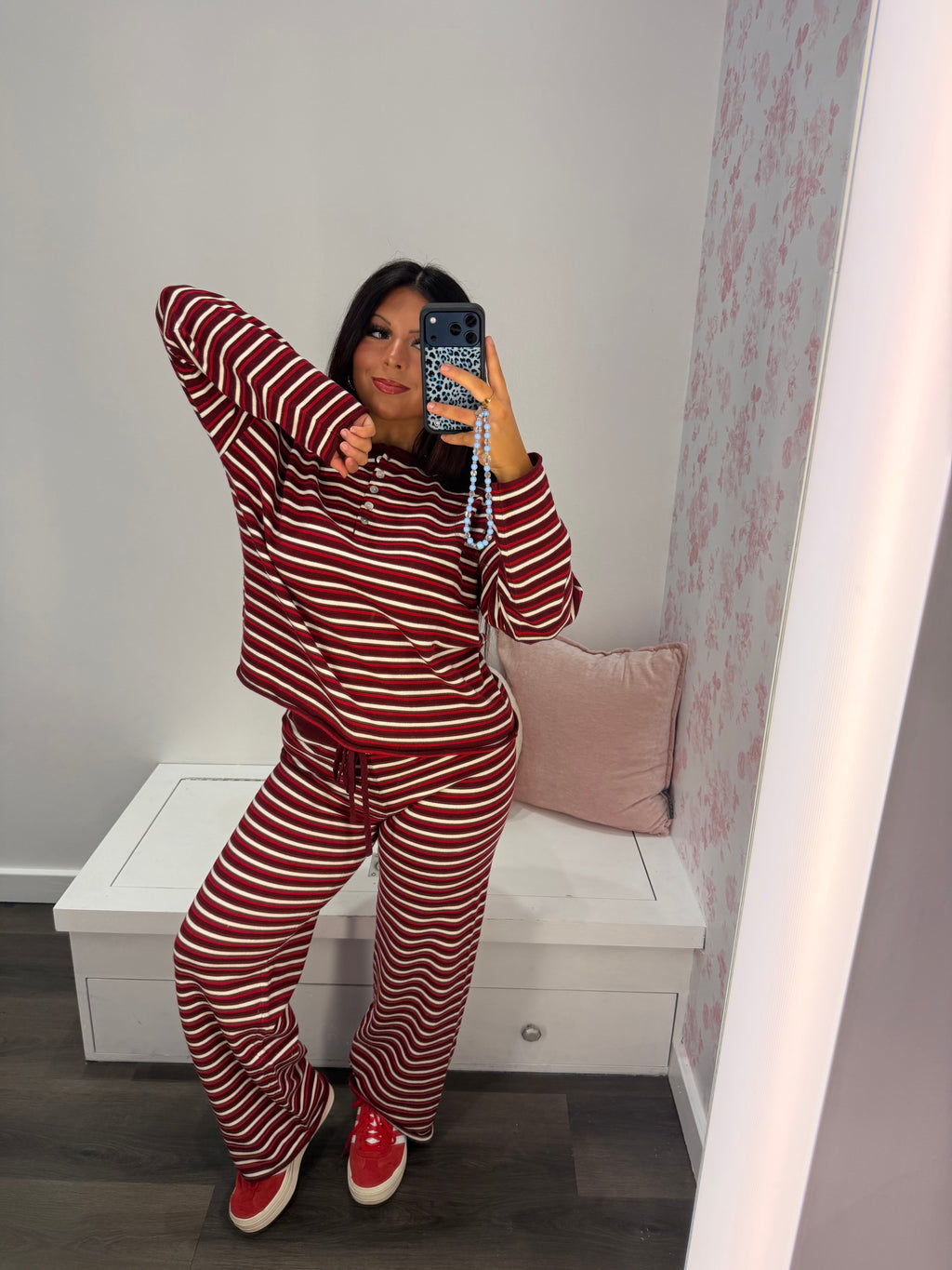 Burgundy Baby Lounge Set (PANTS)