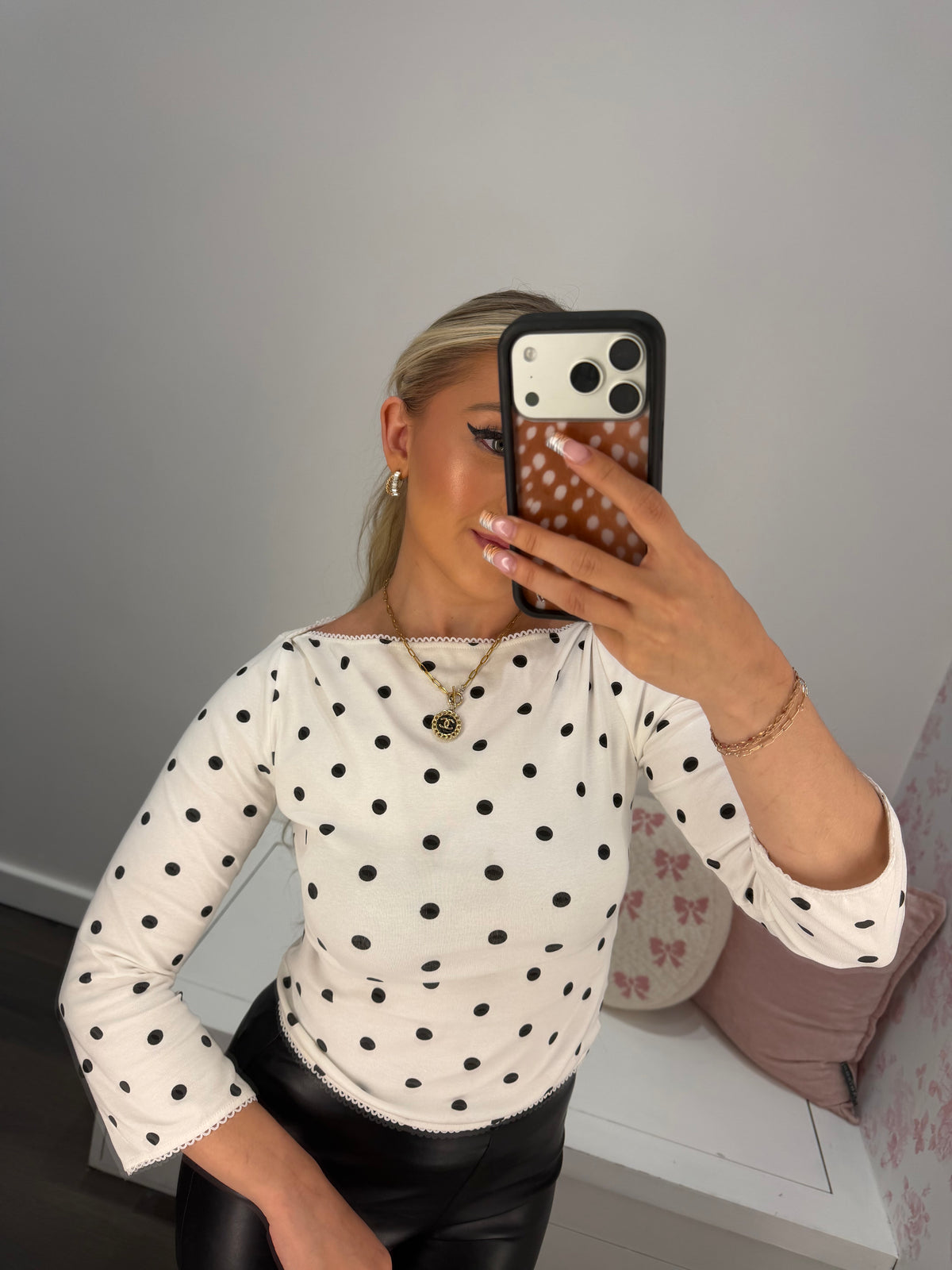 Radiate Polka Dots Top