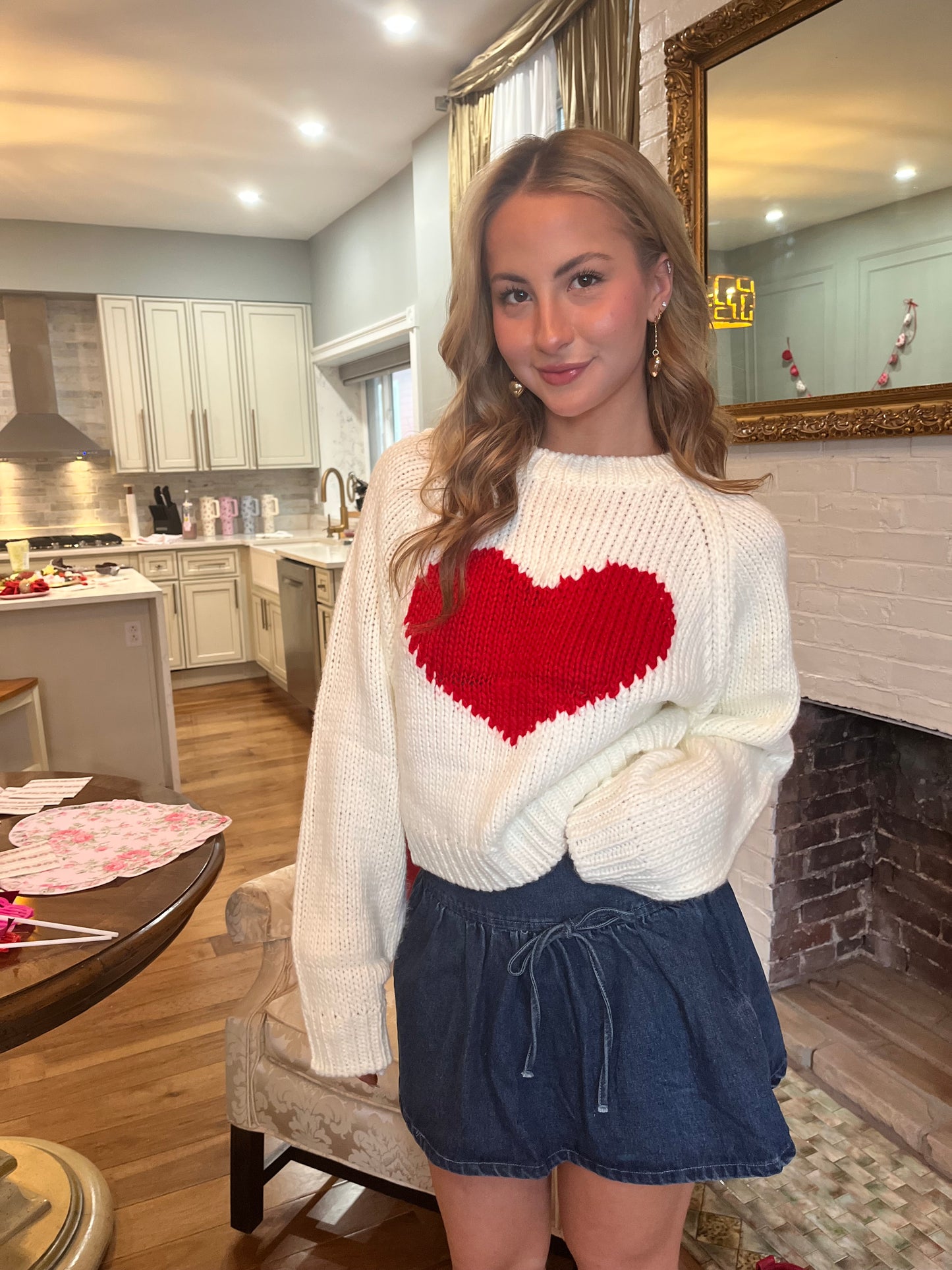 Hollow Heart Sweater