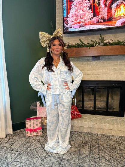 Blue Christmas Jammies (SOLD TOGETHER)