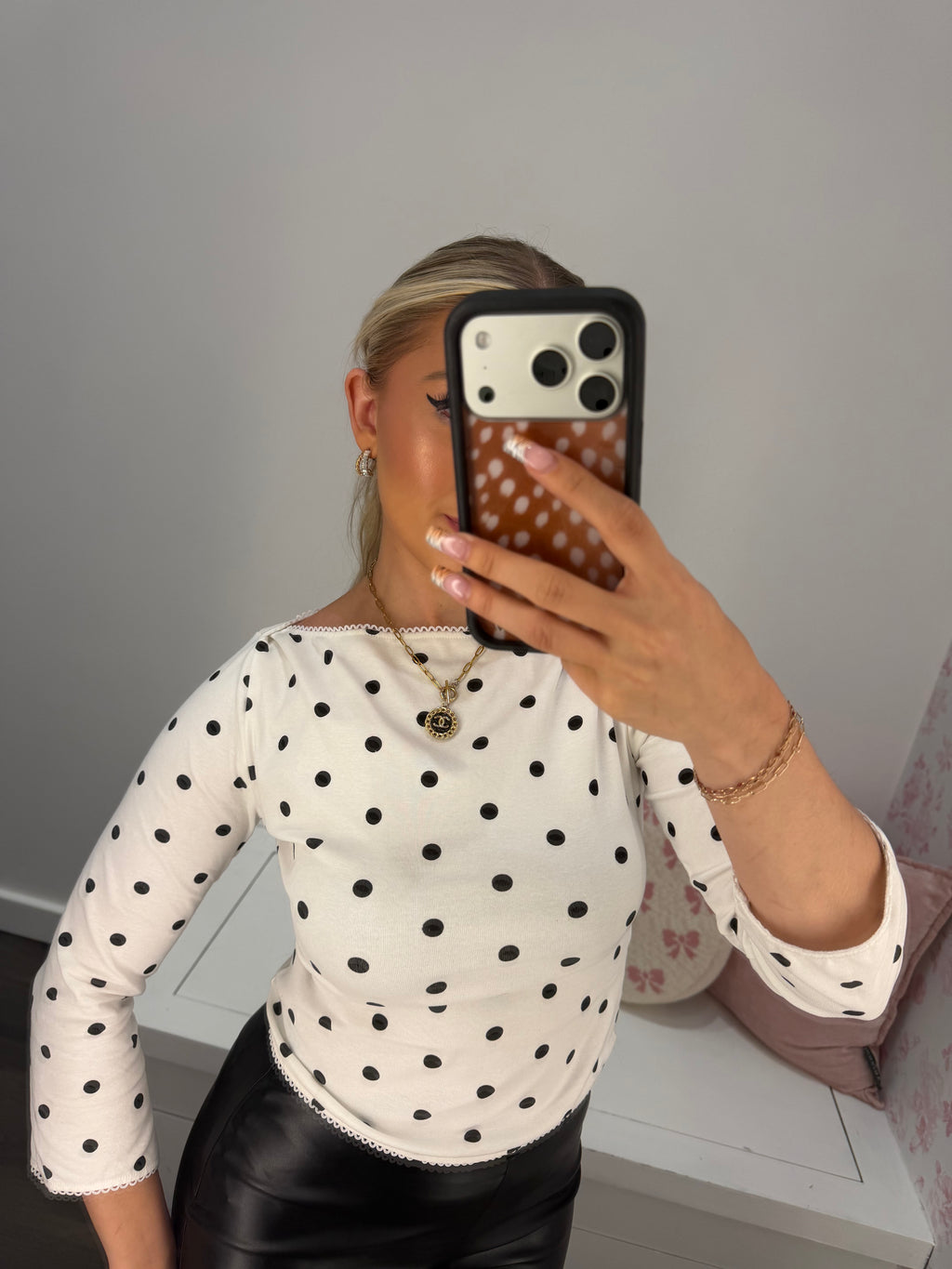 Radiate Polka Dots Top