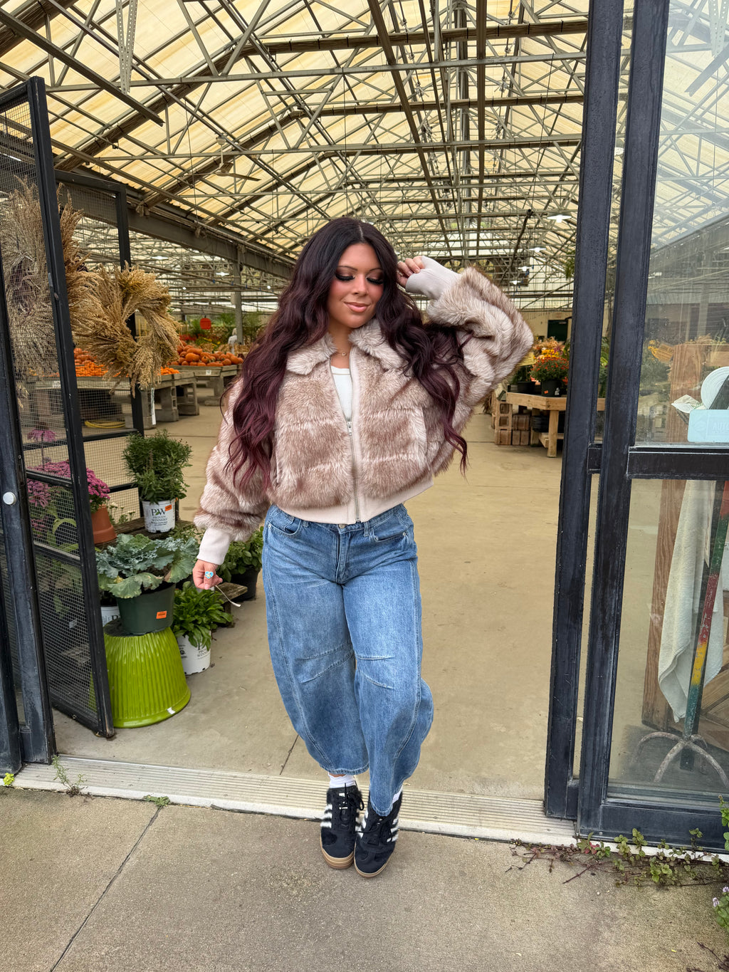 Donatelli Zip Up Fur Coat