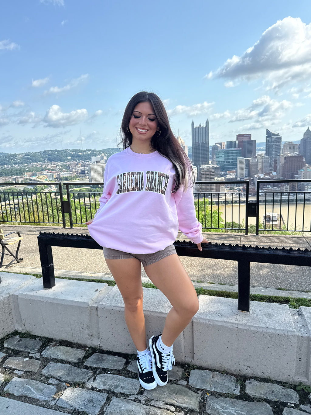 Gardenia Branch Woodsy Crewneck