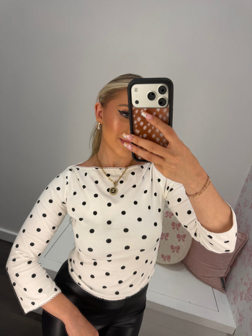 Radiate Polka Dots Top