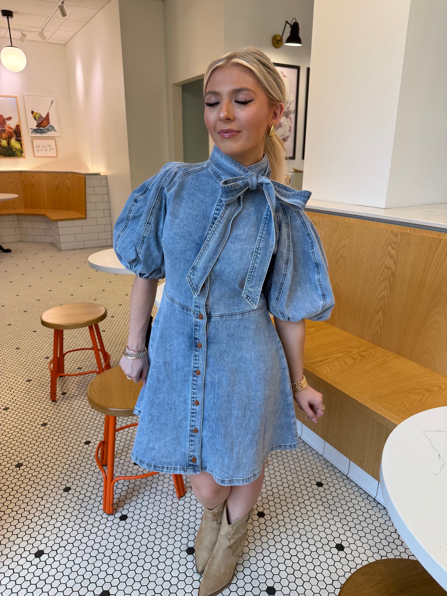 Brown Eyed Girl Denim Dress