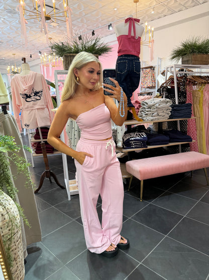 Later Today Set (TOP) Pink