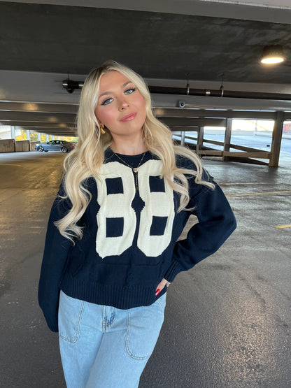 88 Knitted Sweater in Navy