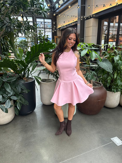 Melrose Pink Bodice Dress