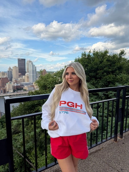 PGH Retro Stripes Crewneck