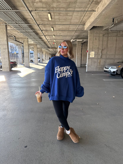 Happy Camp3r Royal Blue Mockneck