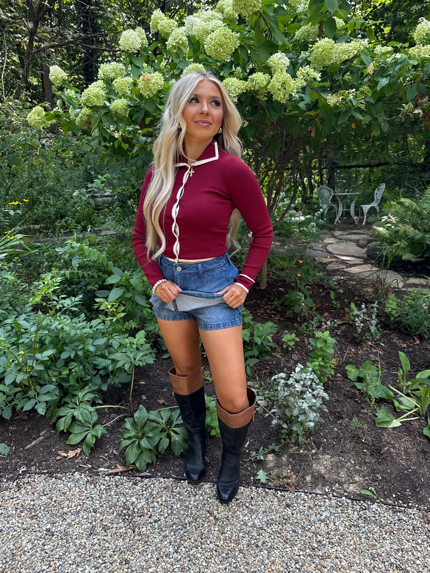 Luster Burgundy Sweater