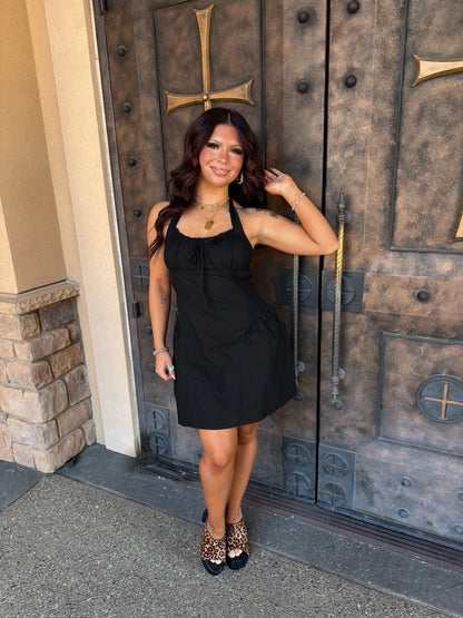 The Onyx Tie Dress