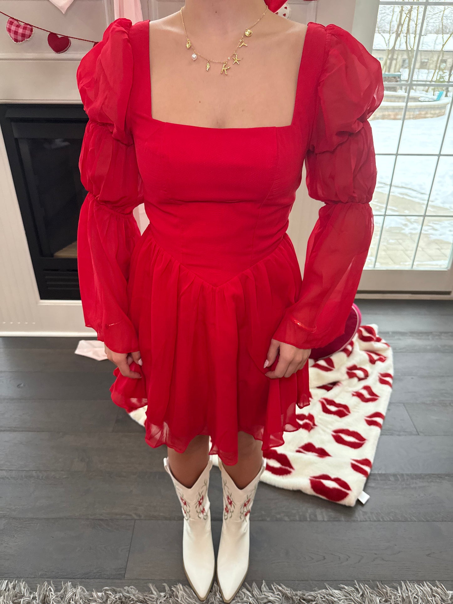 Oui Oui Red Dress
