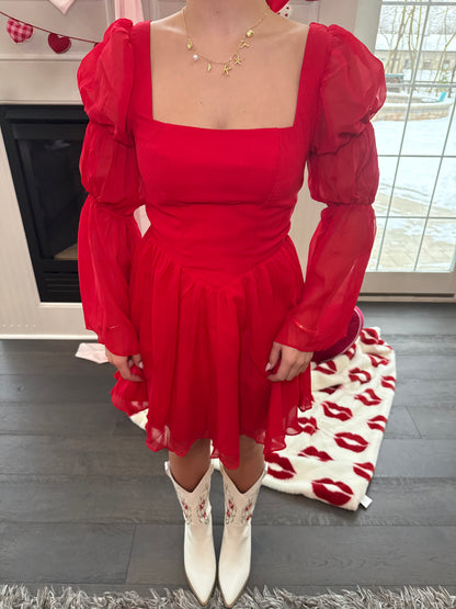Oui Oui Red Dress